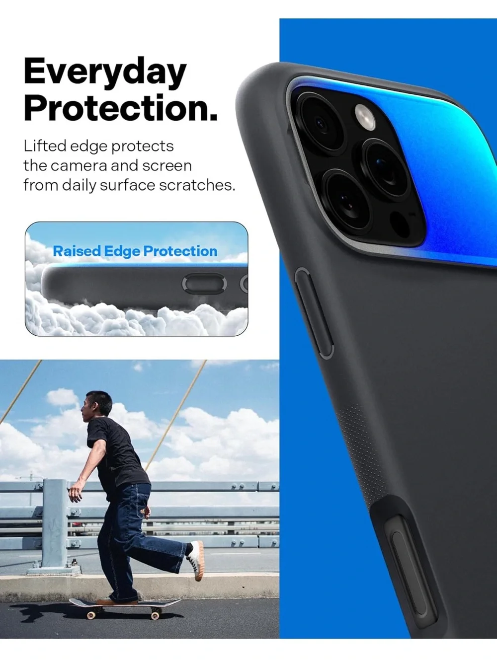 Caseology Mag Kickstand iPhone 16 Pro Max Case Military Grade Black Sesame